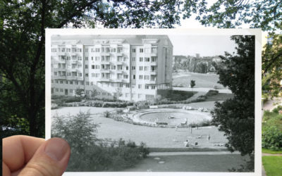 Skytteholmsvägen och plaskdammen