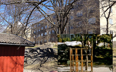 Klätterställningen på avstånd