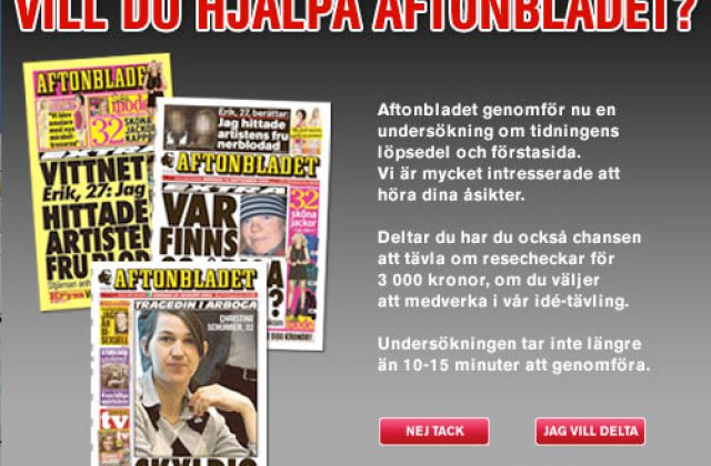 Vill du hjälpa Aftonbladet?